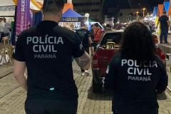 PCPR realiza panfletagem de conscientização ao combate da violência contra a mulher 