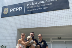 PCPR encontra e devolve cachorra desaparecida em Matinhos