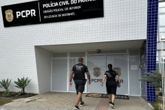 PCPR prende em Matinhos dois homens por receptação qualificada de veículo furtado e notebook roubado