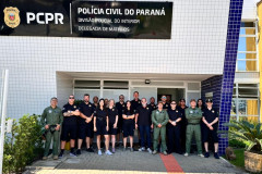 Delegado-geral visita unidades da PCPR no Litoral 