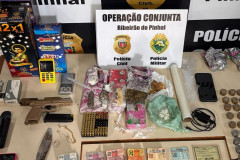 PCPR e PMPR prendem duas pessoas e apreendem drogas em Jundiaí do Sul 