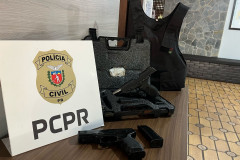 PCPR prende suspeito de homicídio e apreende arma do crime em Arapongas 