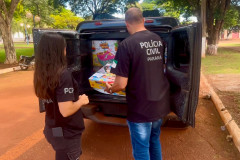 PCPR realiza ação solidária e distribui mercadorias recuperadas para CMEIs de Mamborê