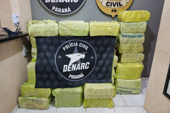 PCPR prende quatro homens em flagrante e apreende mais 980 quilos de maconha em São Miguel do Iguaçu