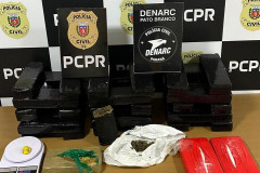 PCPR prende mulher por tráfico de drogas e apreende R$ 271 mil em entorpecentes em Pato Branco