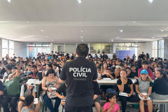PCPR realiza palestra orientativa em combate a crimes sexuis em Pontal do Paraná 