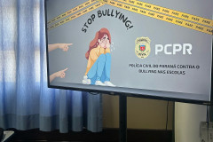 PCPR realiza palestra em combate ao bullying em Colégio Estadual de Rolândia 