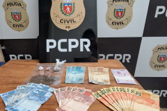 PCPR e PMPR prendem homem em flagrante por tráfico de drogas em Nova Olímpia 