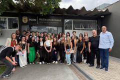 PCPR recebe alunos de Direito para visita técnica na Central de Flagrantes