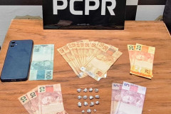 PCPR e PMPR prendem dois homens em flagrante por tráfico de drogas em Rondon 