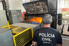 PCPR incinera mais de 200 quilos de entorpecentes em Cruzeiro do Oeste
