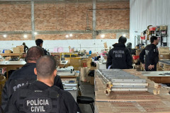 PCPR apreende mais de 20 mil produtos falsificados e prende três homens em São Sebastião da Amoreira