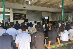 PCPR realiza palestra sobre segurança, direitos e cidadania em São Jorge do Oeste