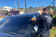 PCPR localiza e recupera veículos que haviam sido roubados em Castro 