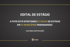 PCPR oferta 87 vagas de estágio em 31 municípios paranaenses 