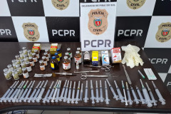 PCPR prende homem por maus  tratos, tráfico de drogas e exercício irregular de profissão em Castro