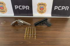 PCPR prende agiota e apreende arma de fogo em Araucária