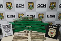 PCPR e GCM prende um homem em flagrante e apreende 20 quilos de entorpecentes em Ponta Grossa