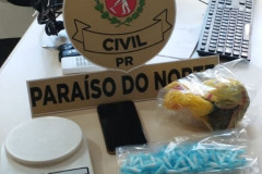 PCPR prende em flagrante mãe e filho por tráfico de drogas em São Carlos do Ivaí