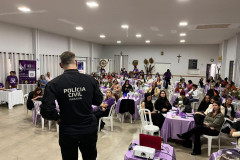 PCPR e PMPR participam de evento em alusão ao Agosto Lilás em Engenheiro Beltrão 