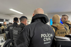 PCPR prende quatro pessoa durante operação contra organização criminosa em Almirante Tamandaré 