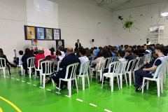 PCPR realiza palestra em combate ao bullying e cyberbullying em Colégio Adventista do Boa Vista 