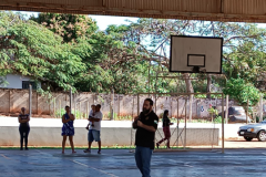 PCPR realiza palestra relacionado ao Agosto Lilás em escola municipal em Cidade Gaúcha