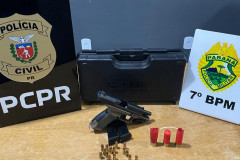 PCPR e PMPR prendem dois homens por homicídio qualificado ocorrido em Nova Olímpia 