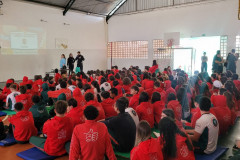 PCPR realiza palestra relacionada a Operação Shamar em escola em Araucária