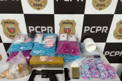 PCPR prende homem em flagrante por tráfico de drogas e posse ilegal de arma em Almirante Tamandaré