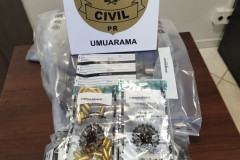 PCPR prende homem em flagrante por posse ilegal de munições em Umuarama 