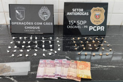 PCPR e PMPR prendem casal em flagrante por tráfico de drogas em Cascavel 