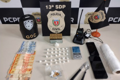 PCPR e GCM prendem duas pessoas em flagrante e apreende entorpecente em Ponta Grossa