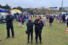 PCPR realiza segurança durante a corrida do combate a violência da mulher em Bocaiúva do Sul