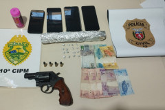 PCPR e PMPR prendem três pessoas em flagrante por tráfico de drogas em Palmital