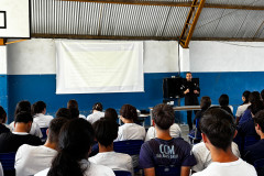 PCPR realiza palestra em Colégio Cívico-Militar de Palmeira