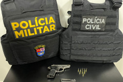 PCPR e PMPR prendem homem por posse ilegal de arma de fogo em Mangueirinha