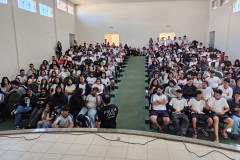 PCPR realiza palestra sobre prevenção ao uso de drogas em escola de Cidade Gaúcha