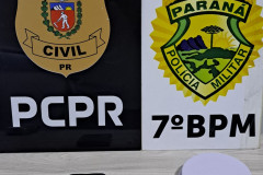 PCPR e PMPR prendem homem em flagrante por tráfico de drogas em Nova Olímpia