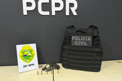 PCPR, PMPR e PPPR prendem homem em flagrante por lesão corporal e porte ilegal de arma de fogo em Ortigueira 