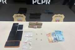 PCPR e GCM prende casal durante operação contra o tráfico de drogas em Arapoti 