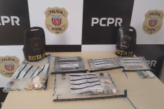 PCPR e PMPR prende casal em flagrante por tráfico de drogas em Mangueirinha