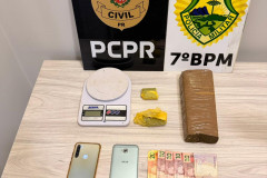 PCPR e PMPR prendem casal em flagrante durante operação contra o tráfico de drogas em Tapira