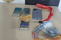 PCPR, PMPR e GCM prenderam um homem em flagrante por tráfico de drogas em Sengés
