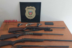 PCPR prende homem e apreende armas em Adrianópolis 