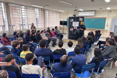 PCPR participa de roda de conversa no Colégio Estadual Dom Alberto Gonçalves em Palmeira 
