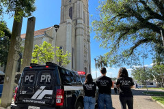 PCPR participa de palestra em campanha  de enfrentamento à violência doméstica Araucária 