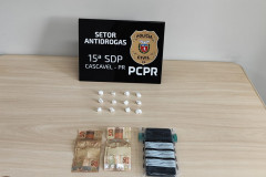 PCPR prende homem por tráfico e apreende drogas em Cascavel 
