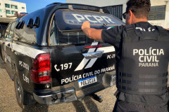 PCPR prende homem em flagrante por descumprimento de medida protetiva, invasão de domicílio e agressão em Castro