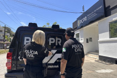 PCPR prende casal em flagrante por furto e restitui item à vítima em Guaratuba 